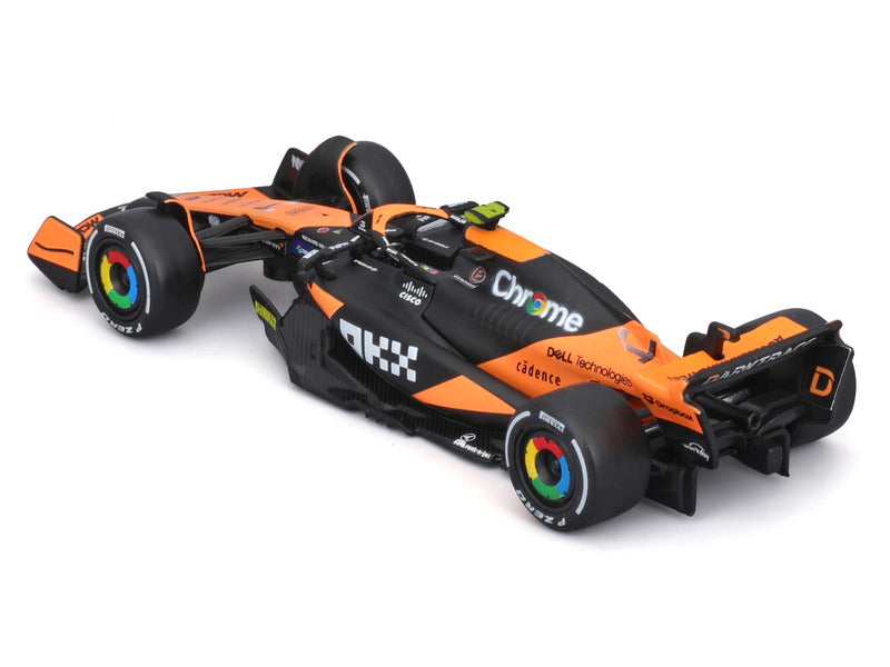 Model vozu McLaren - Bburago Lando Norris MCL38 v lakování Miami