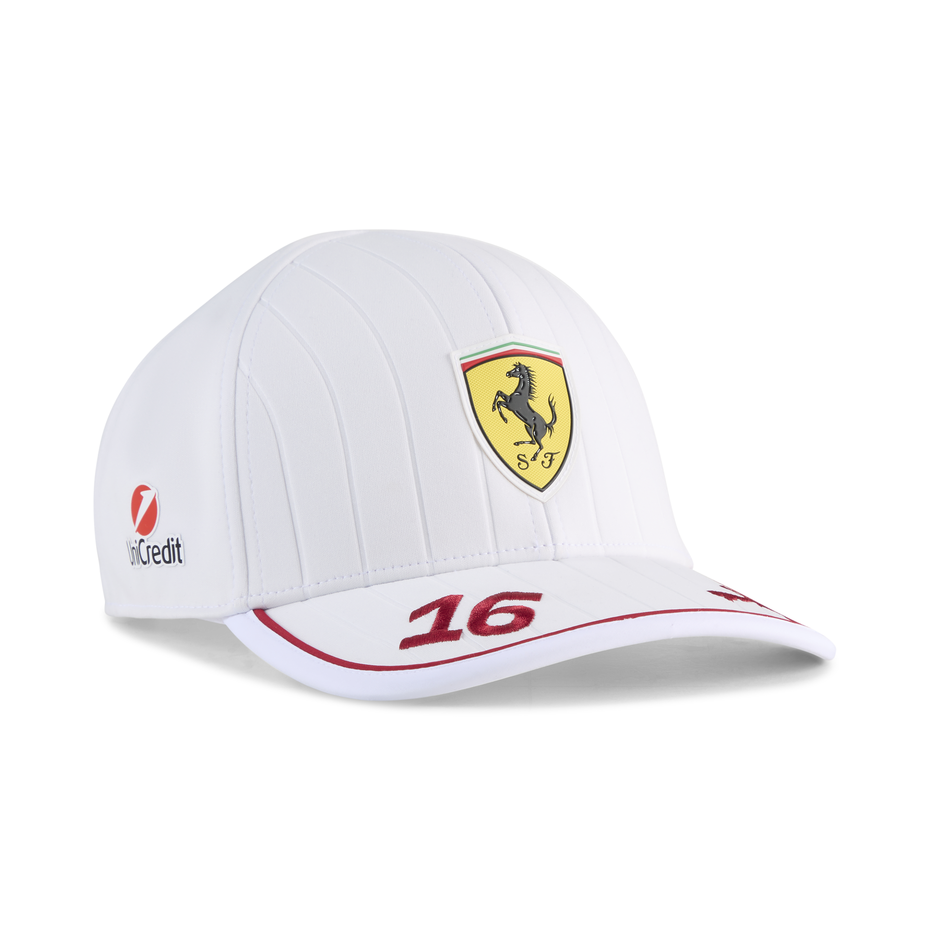 Ferrari, Charles Leclerc, baseballová čepice, bílá 🔥