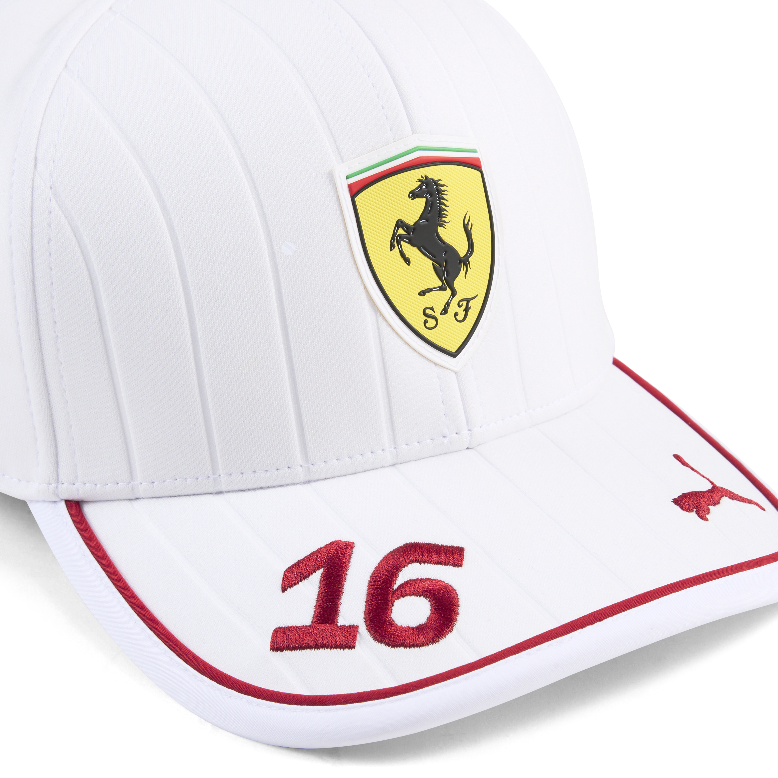 Ferrari, Charles Leclerc, baseballová čepice, bílá 🔥