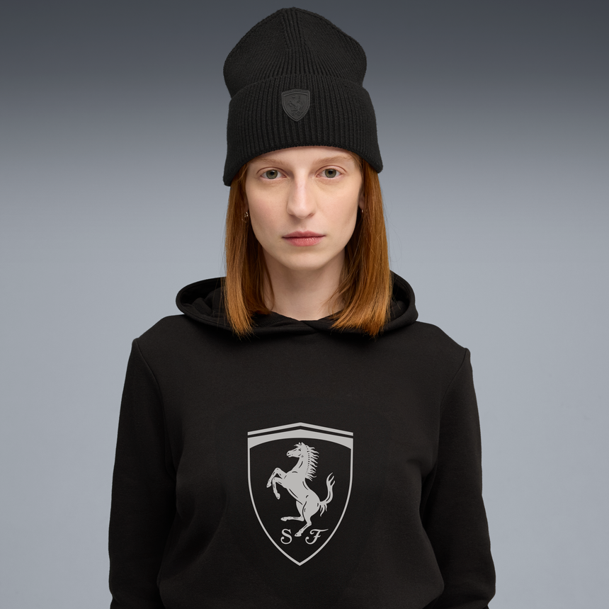 Ferrari Pro Pletená Čepice, Puma, střední střih, černá