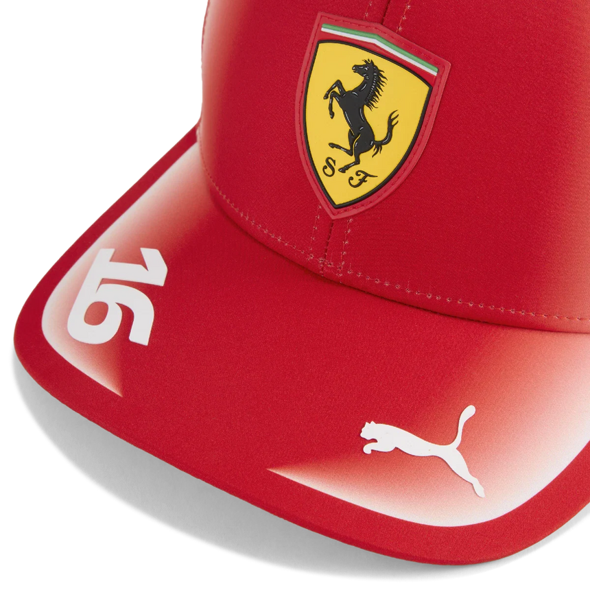 Ferrari kšiltovka, tým, Charles Leclerc, Puma, červená