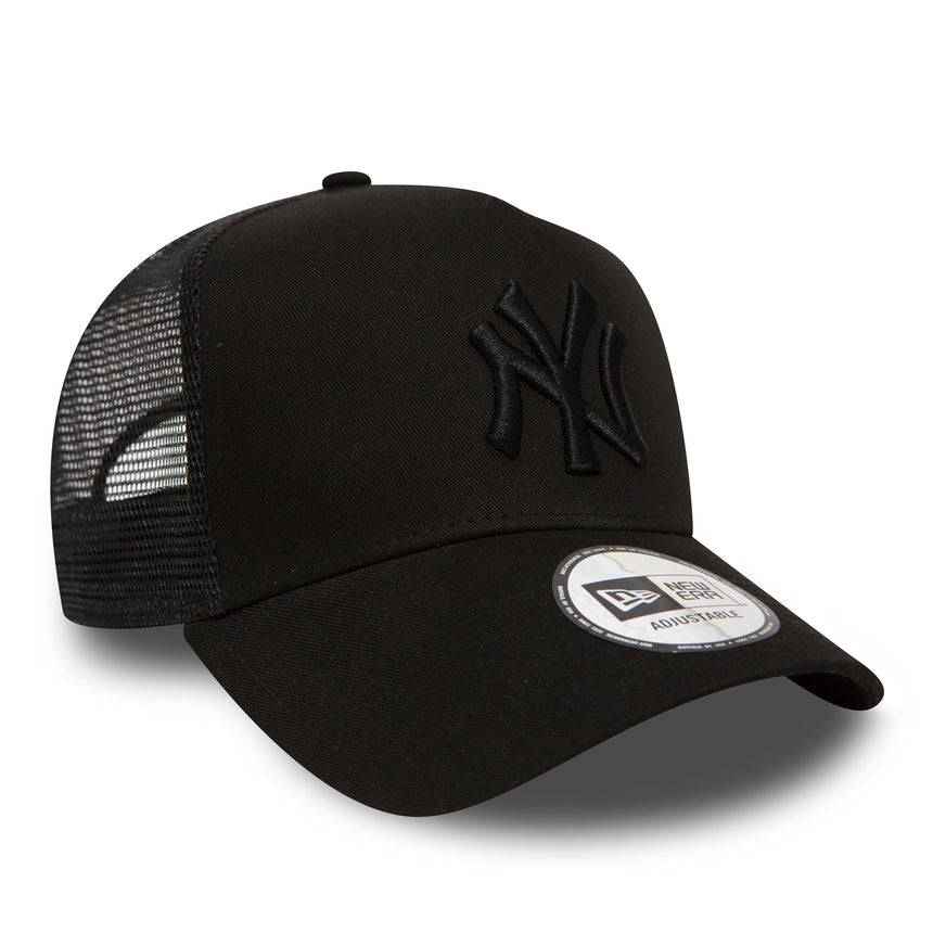 Kšiltovka New York Yankees, New Era, truckerská, plně Černá