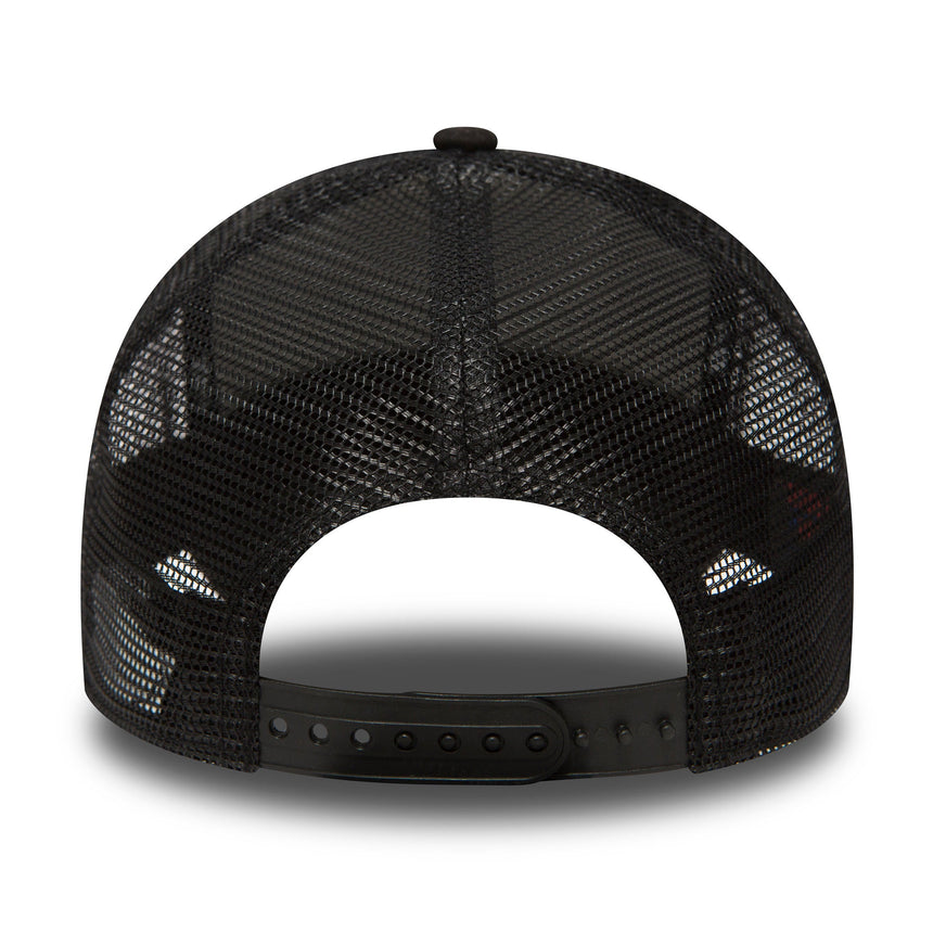 Kšiltovka New York Yankees, New Era, truckerská, plně Černá