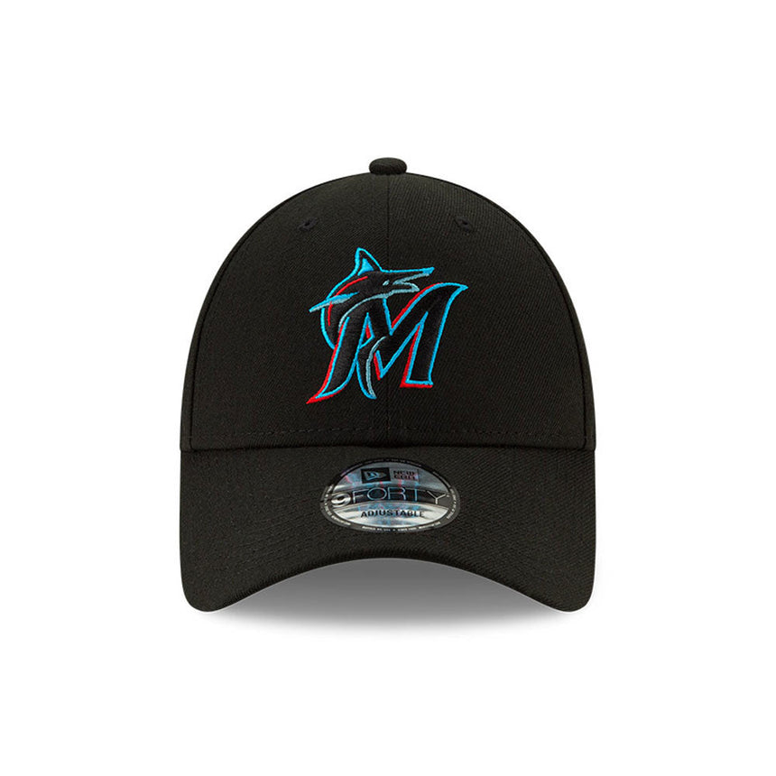 Kšiltovka Miami Marlins, New Era, 9FORTY, tým, Černá