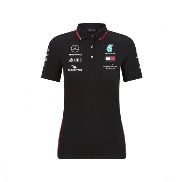 Mercedes Dámské Polo, Team, Černá, 2020 - FansBRANDS®