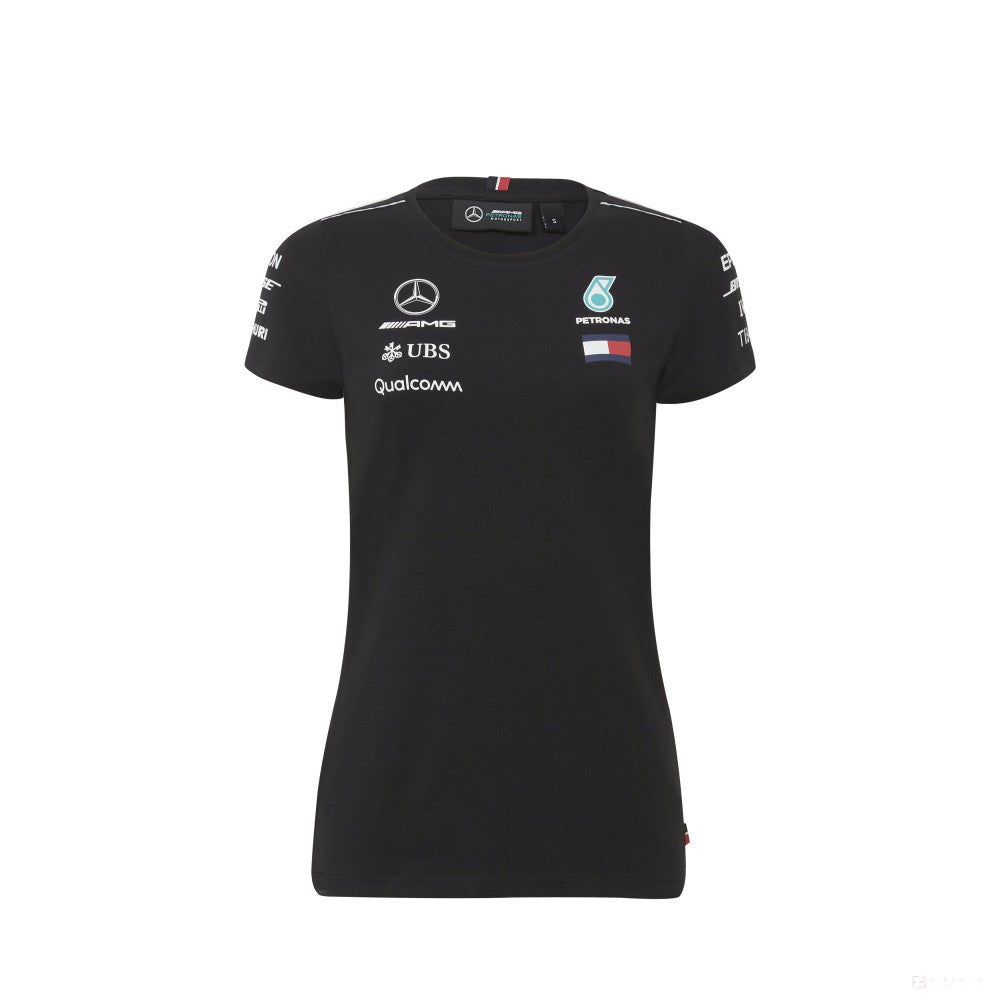 Dámské tričko Mercedes, Team, Black, 2018 - FansBRANDS®