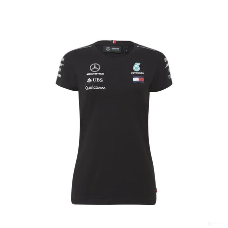 Dámské tričko Mercedes, Team, Black, 2018 - FansBRANDS®