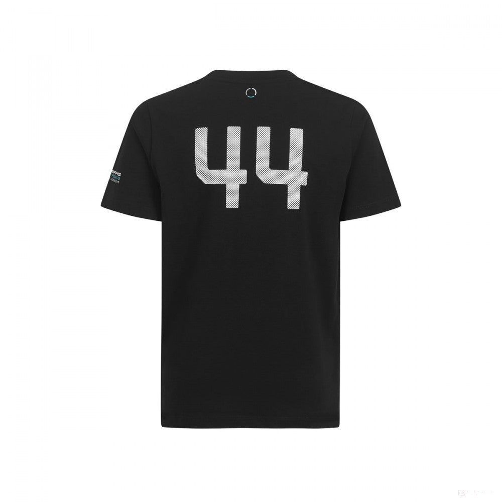 Dětské tričko Mercedes, Lewis Hamilton #44, černé, 2019 - FansBRANDS®