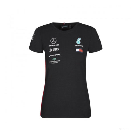 Dámské tričko Mercedes, Team, Black, 2019 - FansBRANDS®