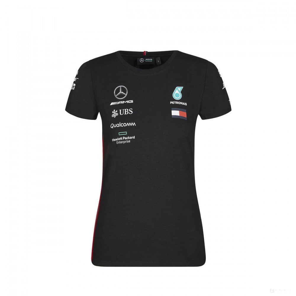 Dámské tričko Mercedes, Team, Black, 2019 - FansBRANDS®