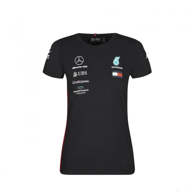 Dámské tričko Mercedes, Team, Black, 2019 - FansBRANDS®