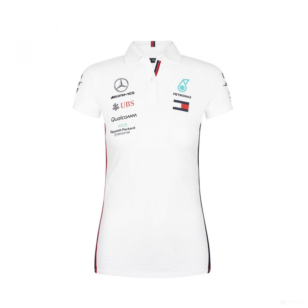 Mercedes Dámské Polo, Tým, Bílá, 2019 - FansBRANDS®