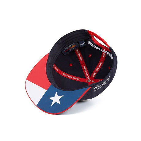 Kšiltovka Red Bull Flatbrim, GP USA, pro dospělé, modrá, 2018 - FansBRANDS®