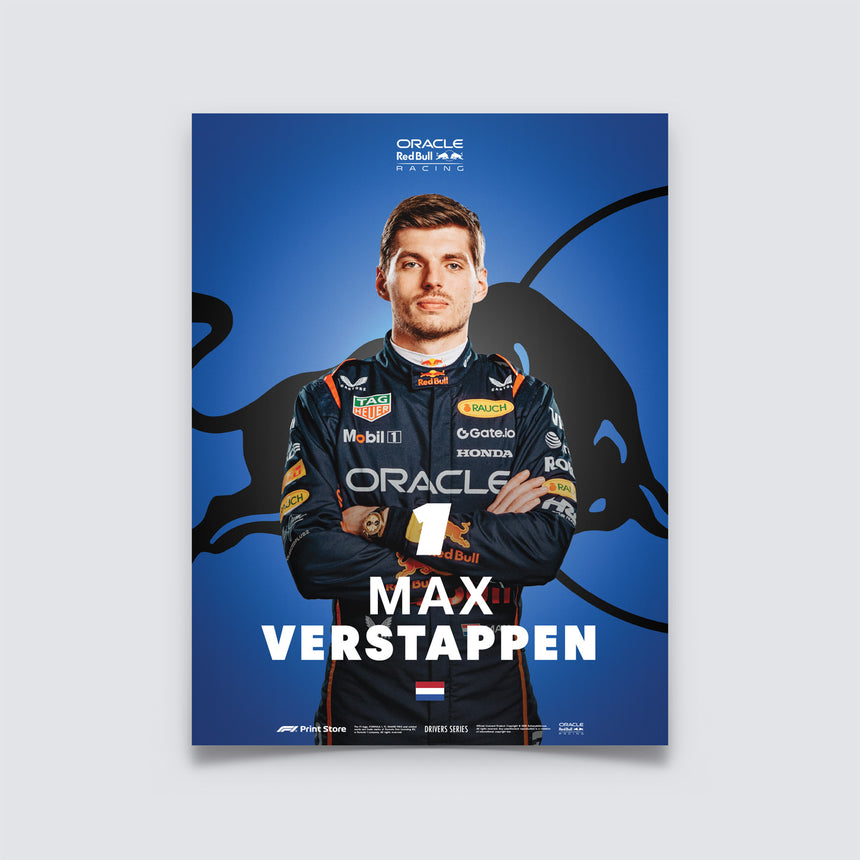 Originální F1 Print - Max Verstappen plakát (A3 velikost)