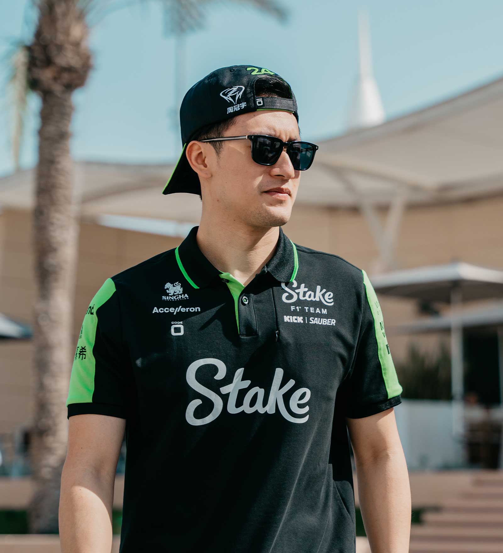 Sauber cap, CODE ZERO, Guanyu Zhou, black