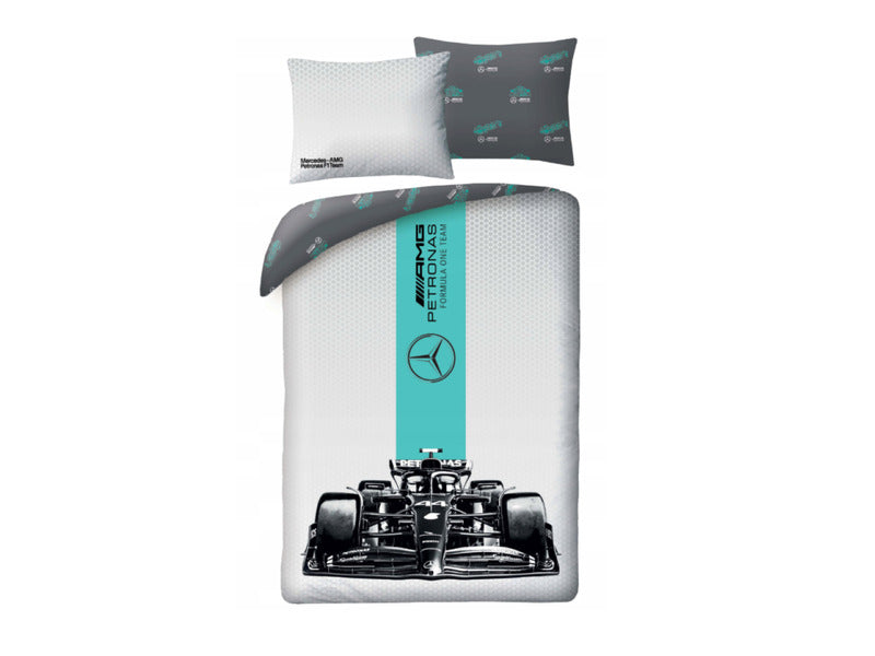 Mercedes, sada povlečení na peřinu, auto F1, 140×200 cm