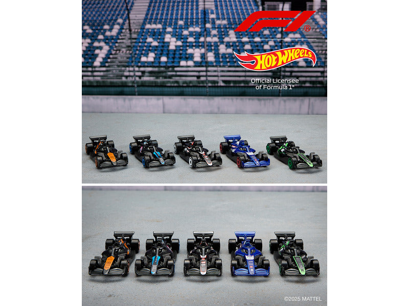 Hot Wheels F1 sada, 5pc aut F1 v balení