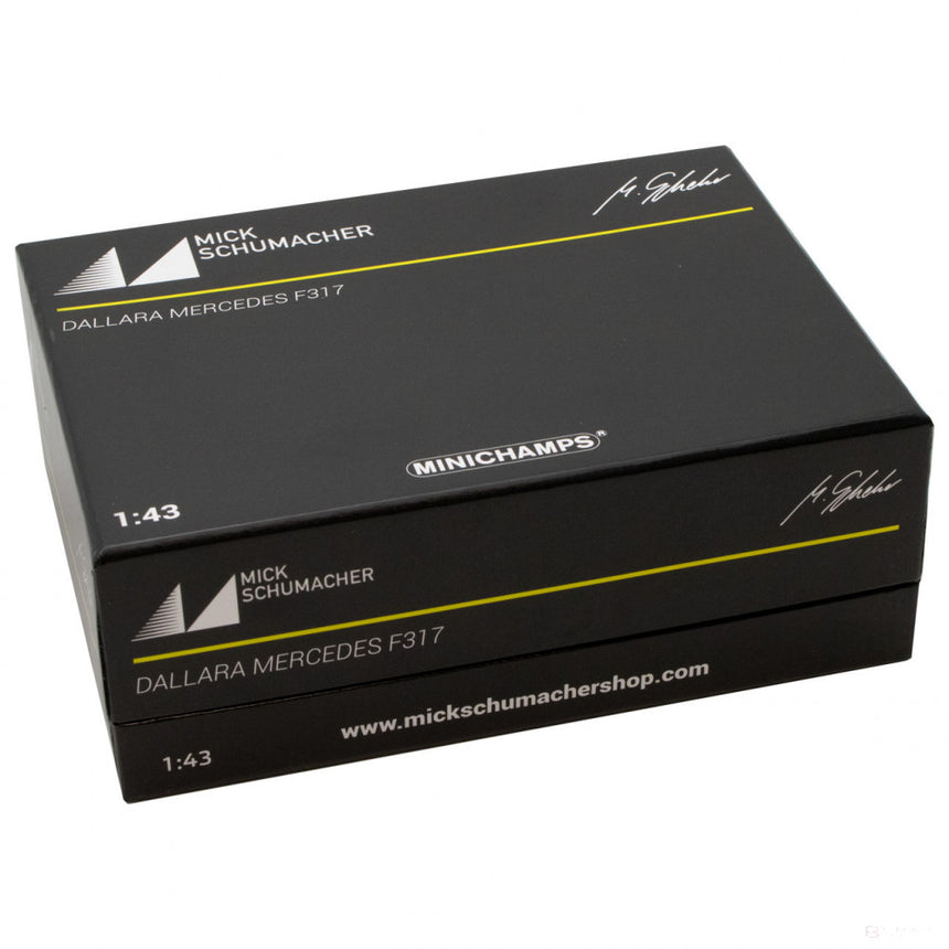 Mick Schumacher Model Car, Dallara Mercedes F317 F3 mistr Evropy 2018, měřítko 1:43, bílá, 2018 - FansBRANDS®