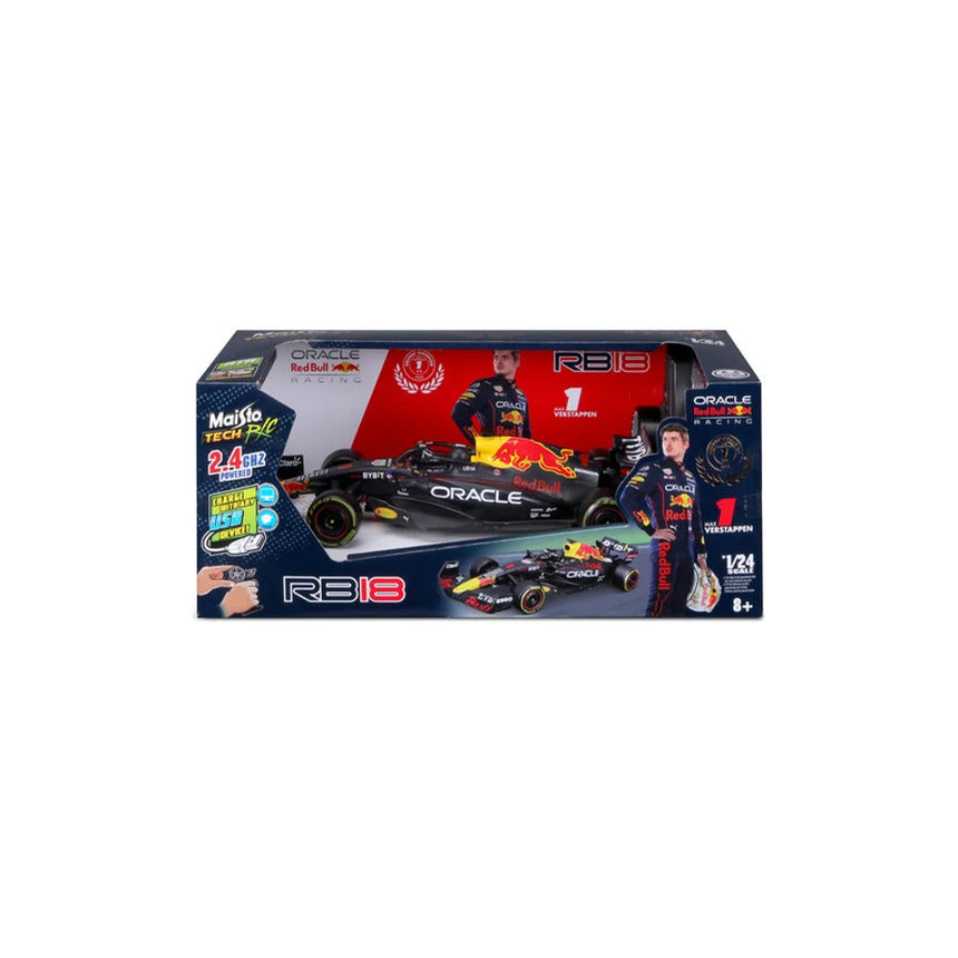 Red Bull Racing RC auto, Maisto Tech RC, Max Verstappen, 1:24, číslo 1, RB18