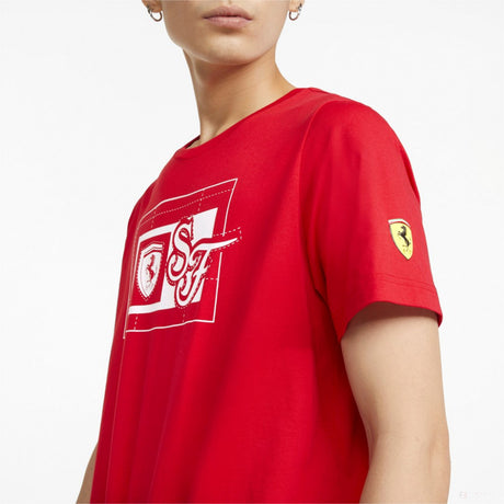 Tričko Puma Ferrari Race, červené, 2022 - FansBRANDS®