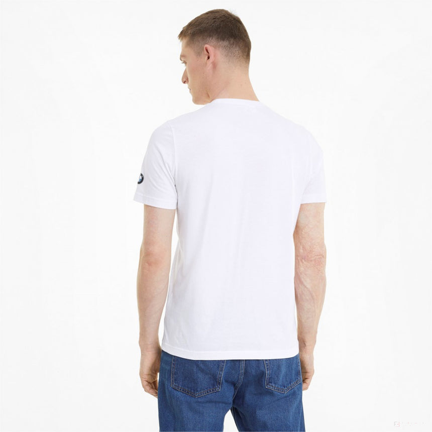 BMW tričko, Puma BMW MMS Graphic, bílé, 2021 - FansBRANDS®