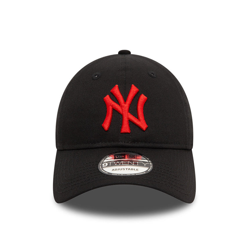 New York Yankees Čepice, červené logo, New Era, 9TWENTY, základní, Černá