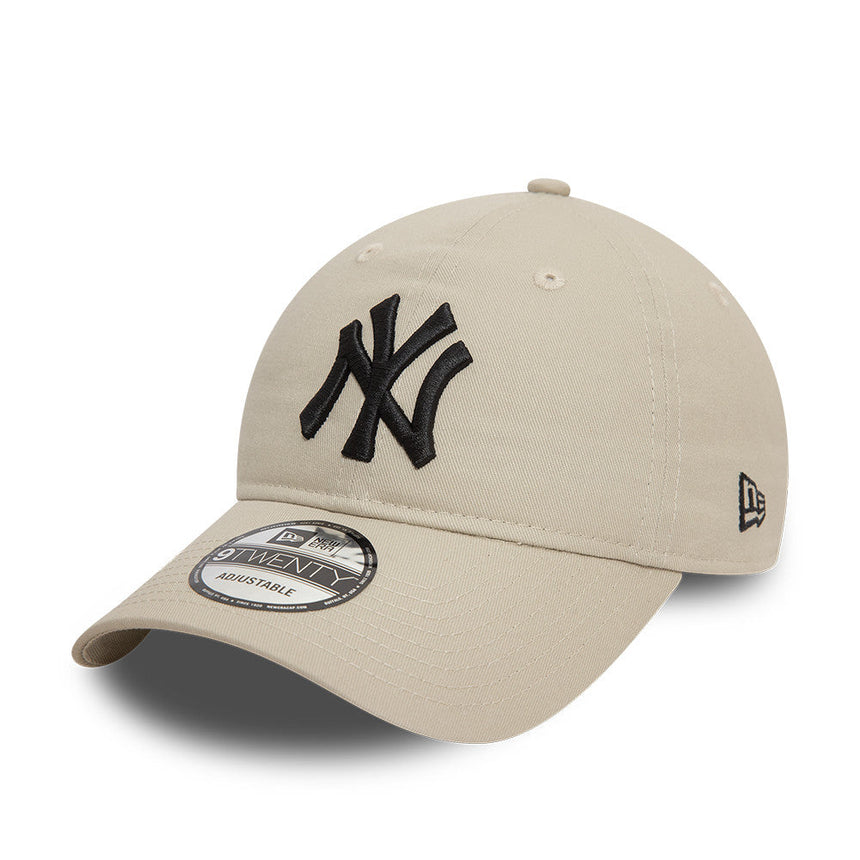 Čepice New York Yankees, černé logo, New Era, 9TWENTY, základní, béžová