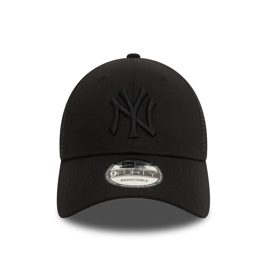 Kšiltovka New York Yankees, trucker, New Era, 9FORTY, úplně Černá