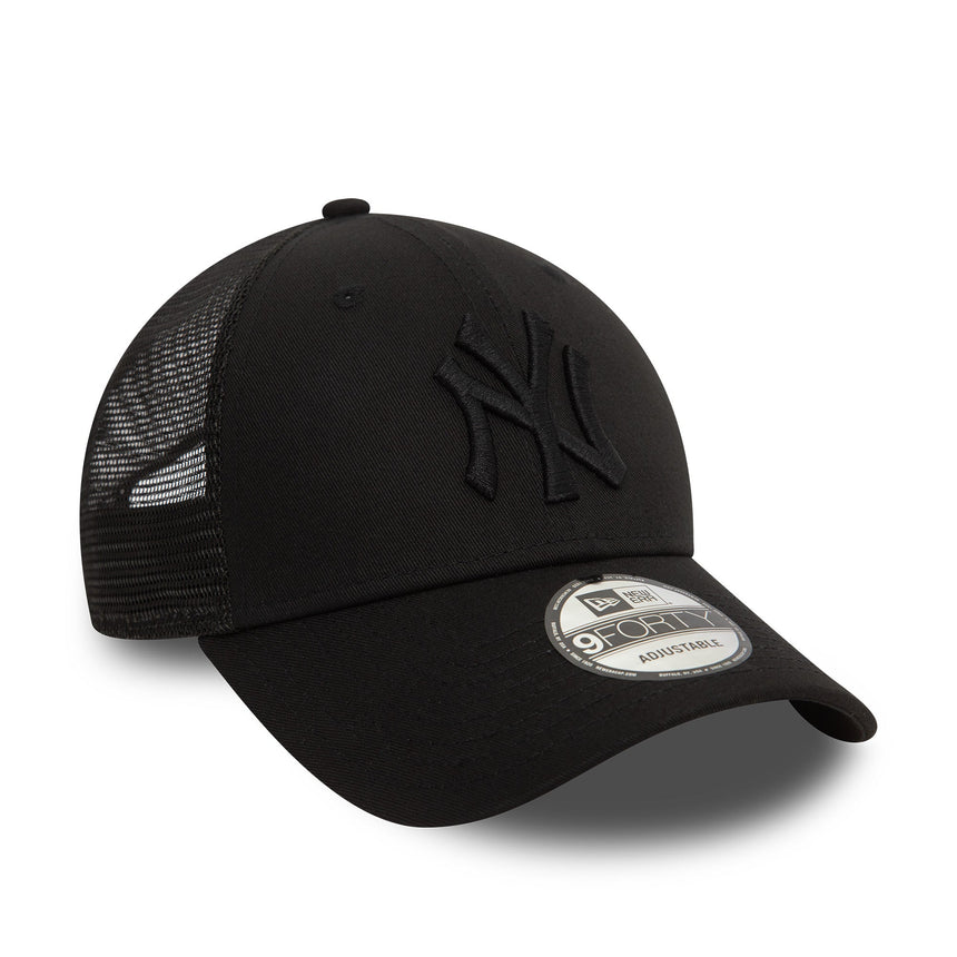 Kšiltovka New York Yankees, trucker, New Era, 9FORTY, úplně Černá