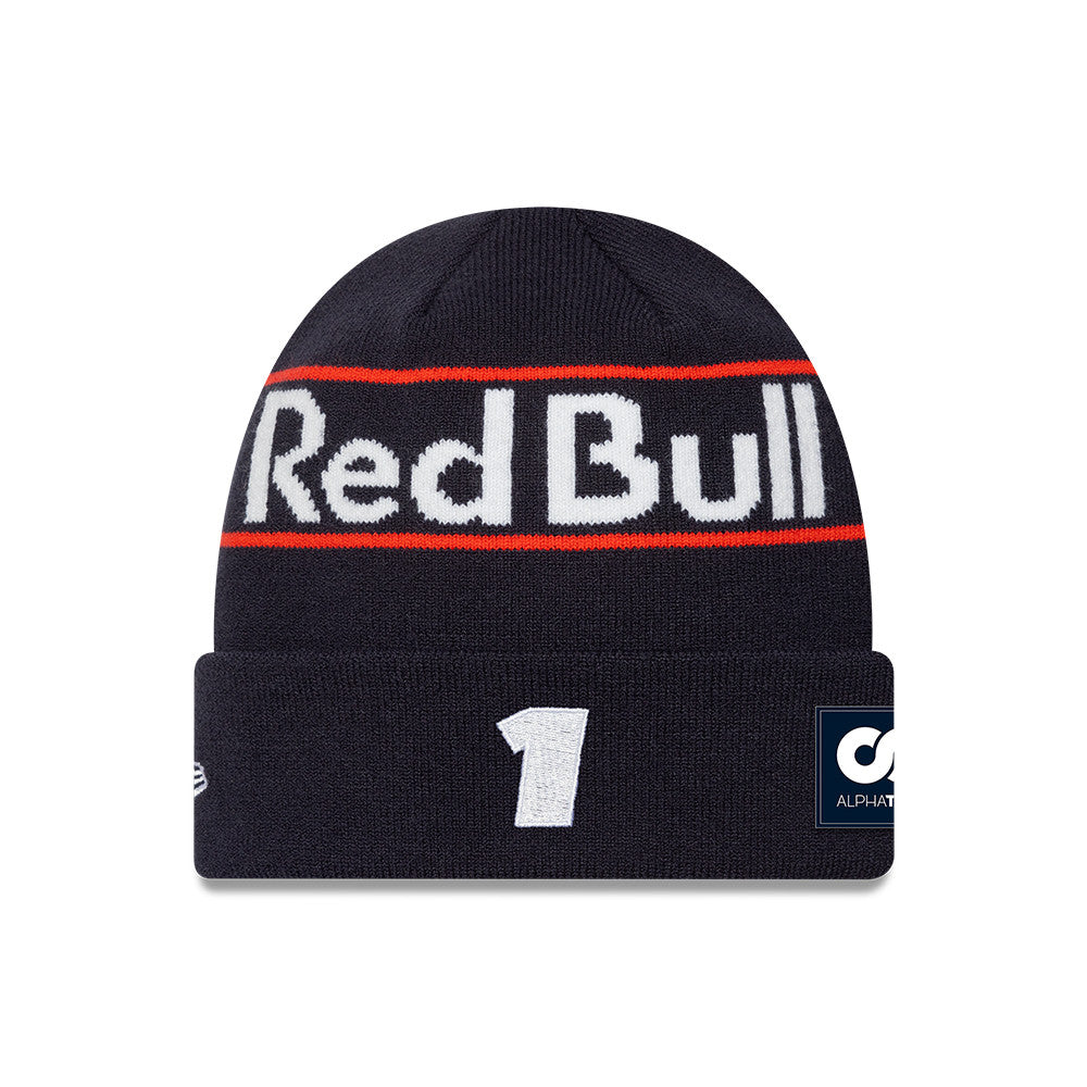 Red Bull Racing pletená čepice, Max Verstappen, New Era, Modrá 🔥