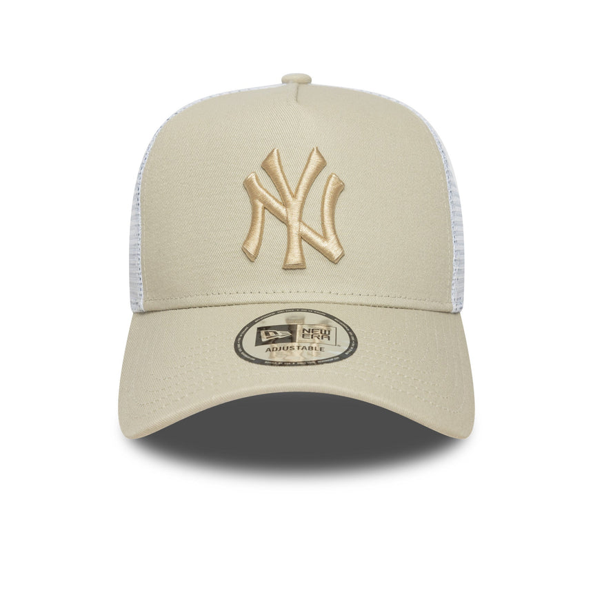 Čepice New York Yankees, New Era, trucker, základní, béžová