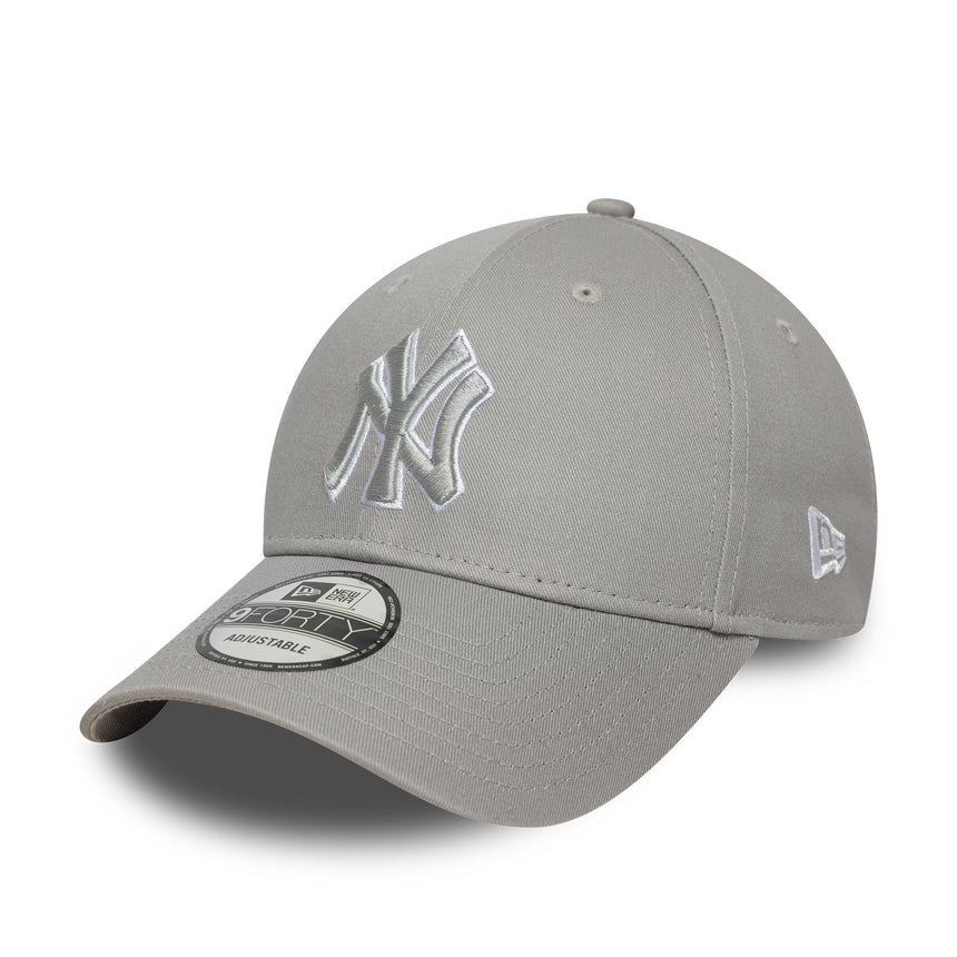 Kšiltovka New York Yankees, New Era, 9FORTY, pop outline, šedá