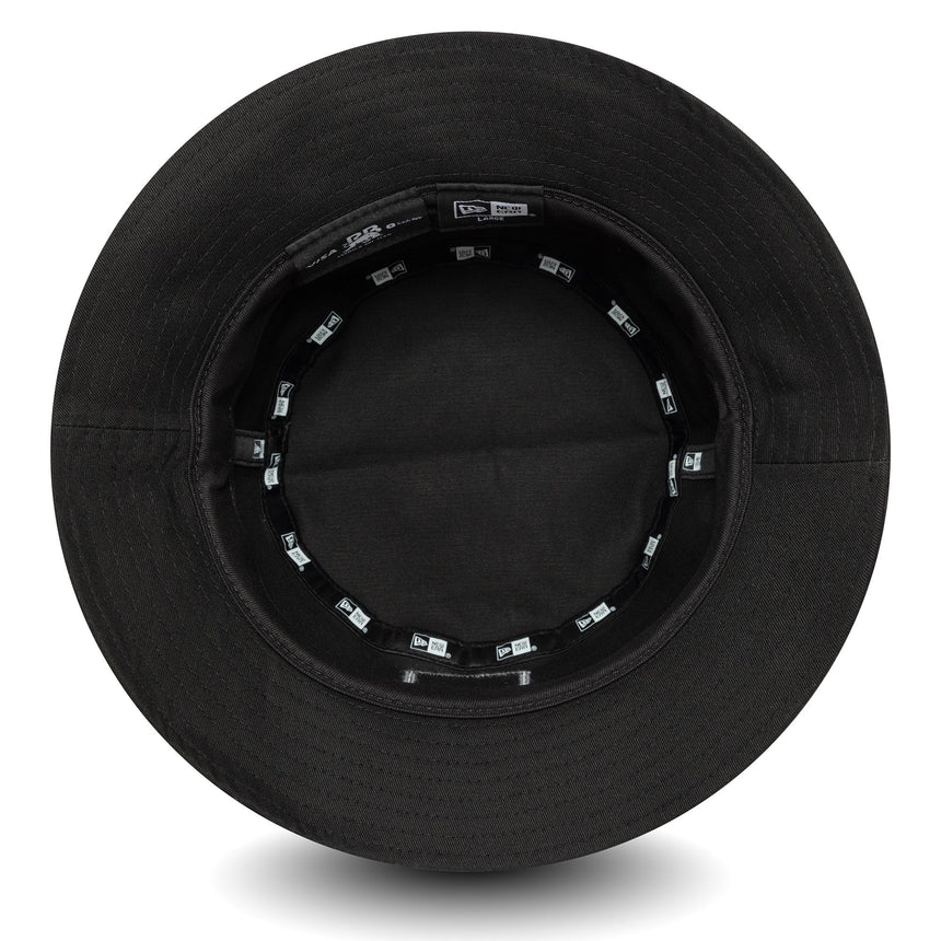 Klobouk typu bucket Visa RB, sezónní, taperovaný střih, New Era, 9FORTY, Černá