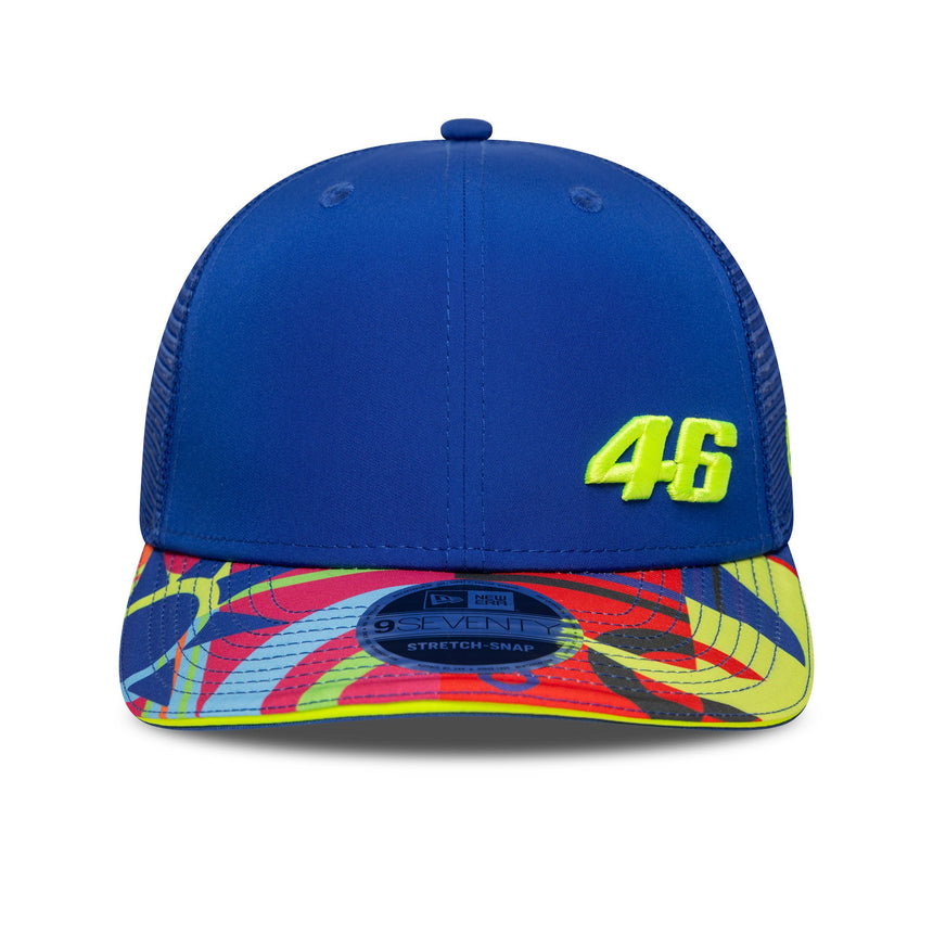Valentio Rossi #46 truckerská šiltovka, VR46, New Era, 9SEVENTY, modrá