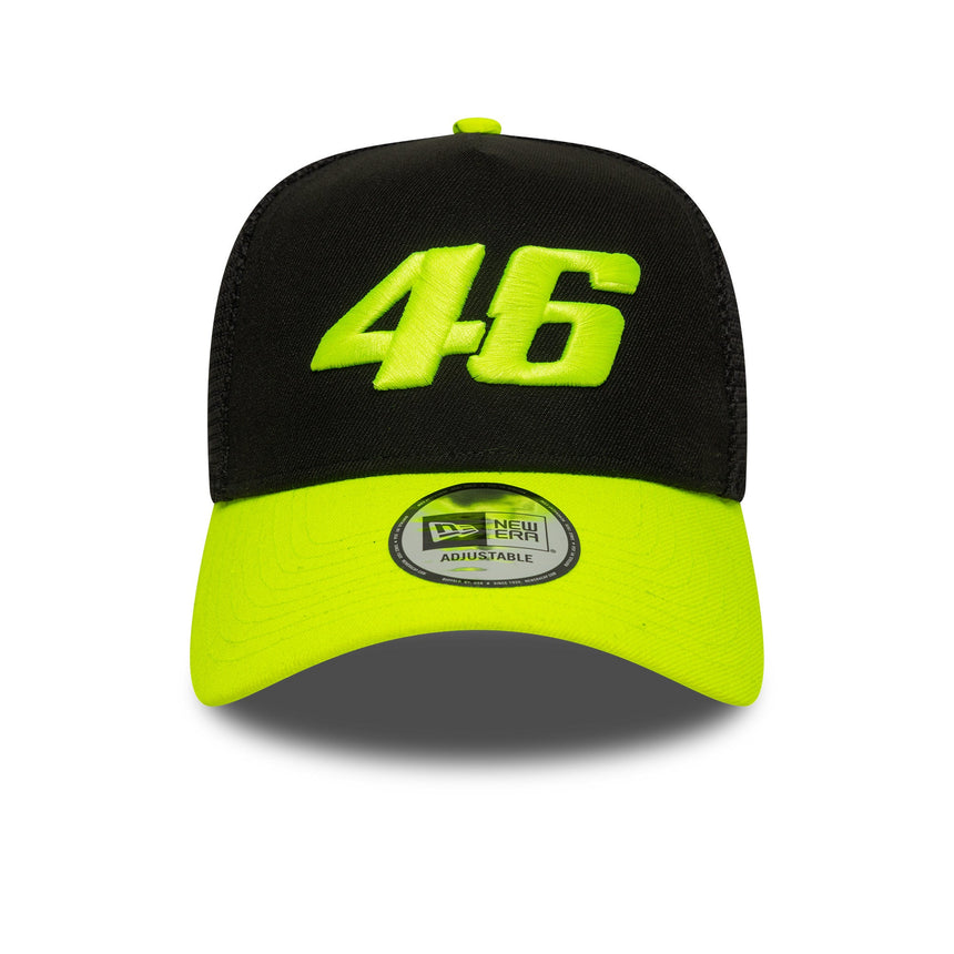 Valentio Rossi #46 Čepice, trucker, VR46, New Era, 9FORTY, Černá