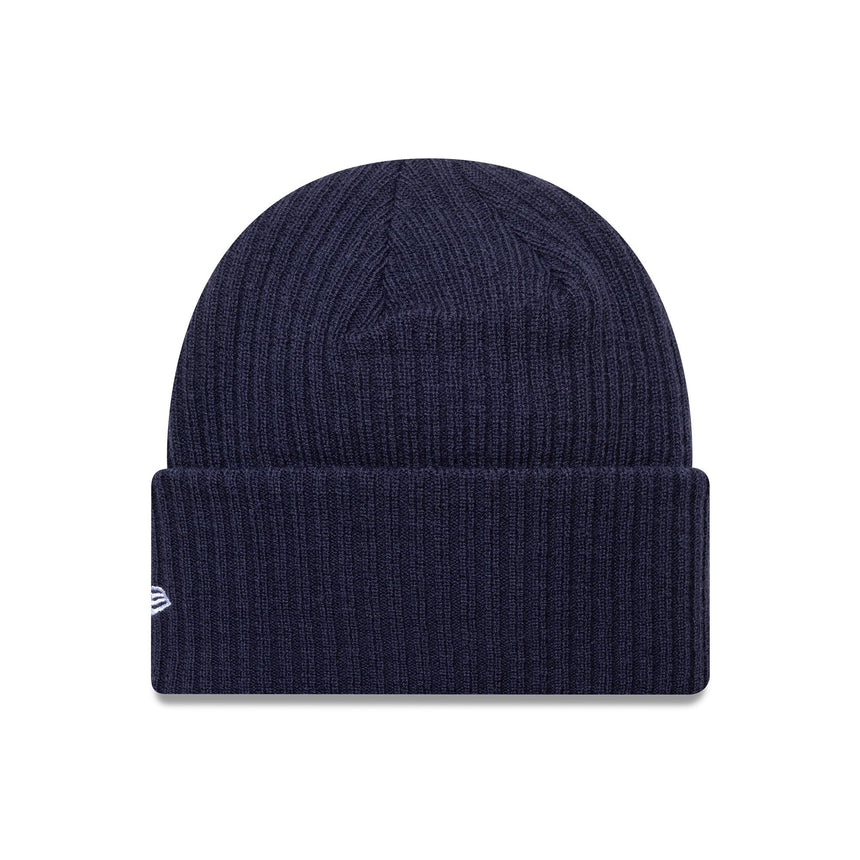 New York Yankees Čepice beanie, široký lem, New Era, modrá