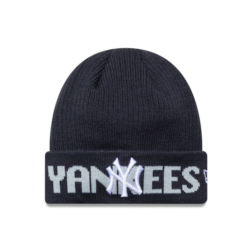 Čepice New York Yankees, s logem nápisu, modrá