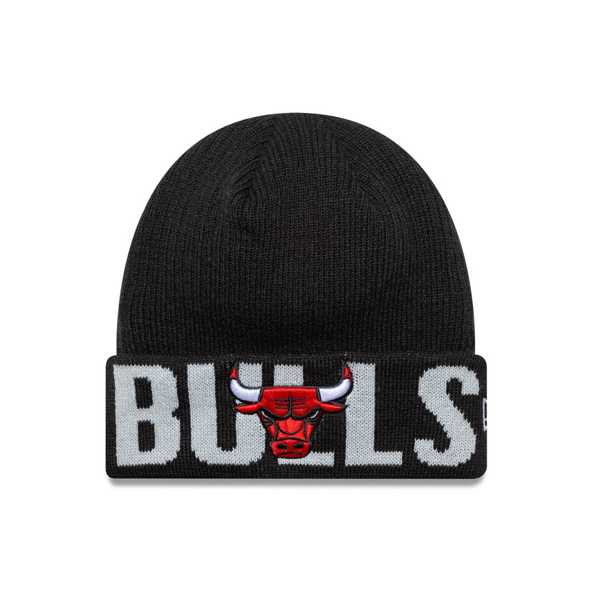 Čepice Chicago Bulls beanie, New Era, wordmark, Černá
