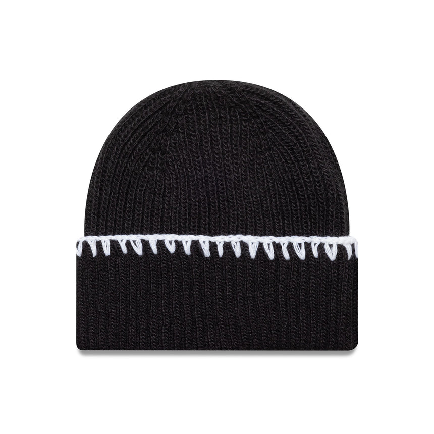 Čepice beanie New York Yankees se výrazným prošitím, New Era, Černá