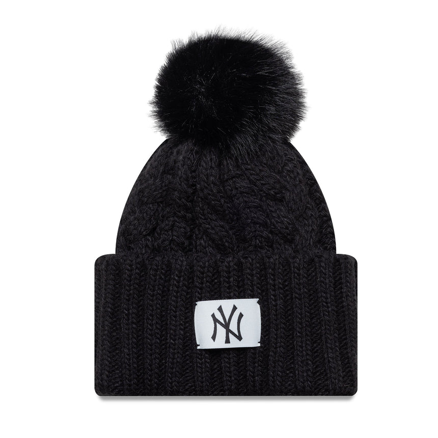 Čepice New York Yankees pro ženy, s širokým nápletem, New Era, černá