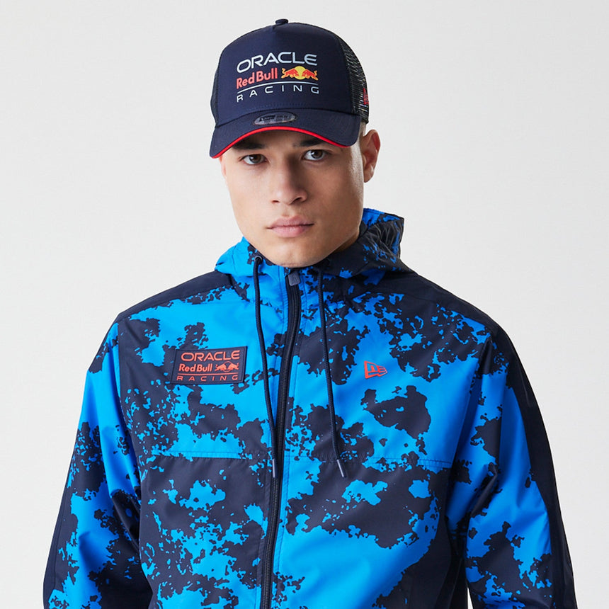 Red Bull Racing bunda, windrunner, New Era, kamufláž, modrá
