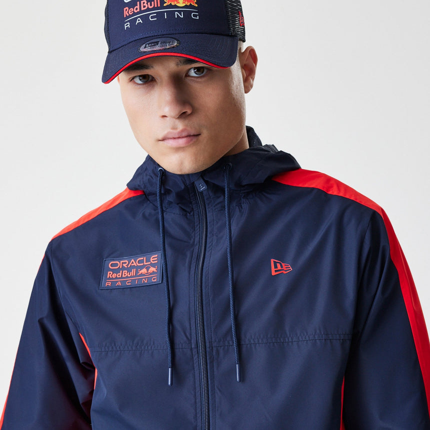 Bunda Red Bull Racing, windrunner, New Era, modrá
