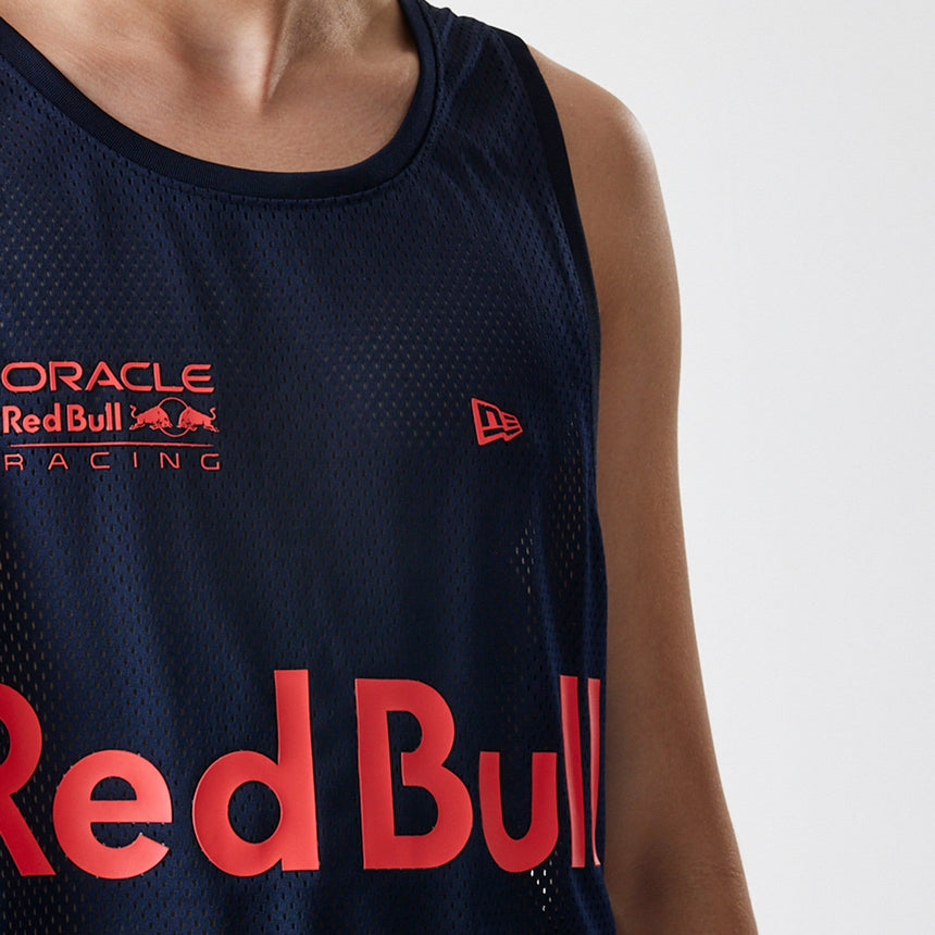 Red Bull Racing tričko bez rukávů, New Era, basketbalová síťovina, tmavě modrá