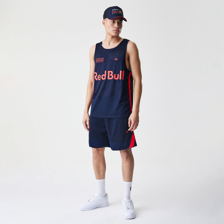 Red Bull Racing tričko bez rukávů, New Era, basketbalová síťovina, tmavě modrá