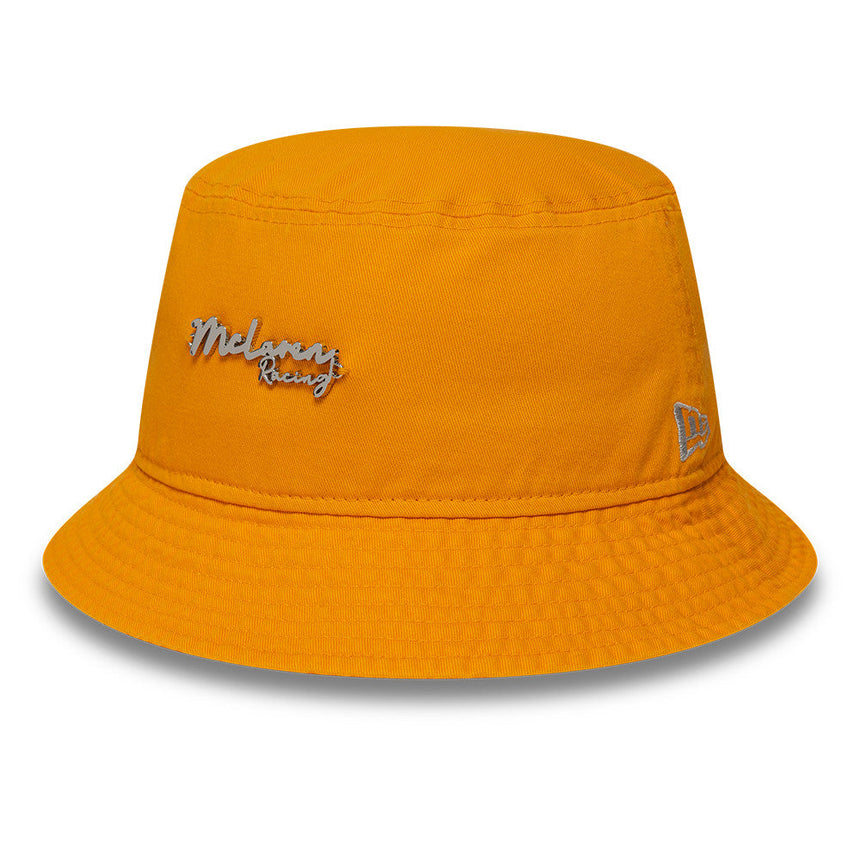 McLaren x Reiss bucket hat, zúžený střih, New Era, oranžová