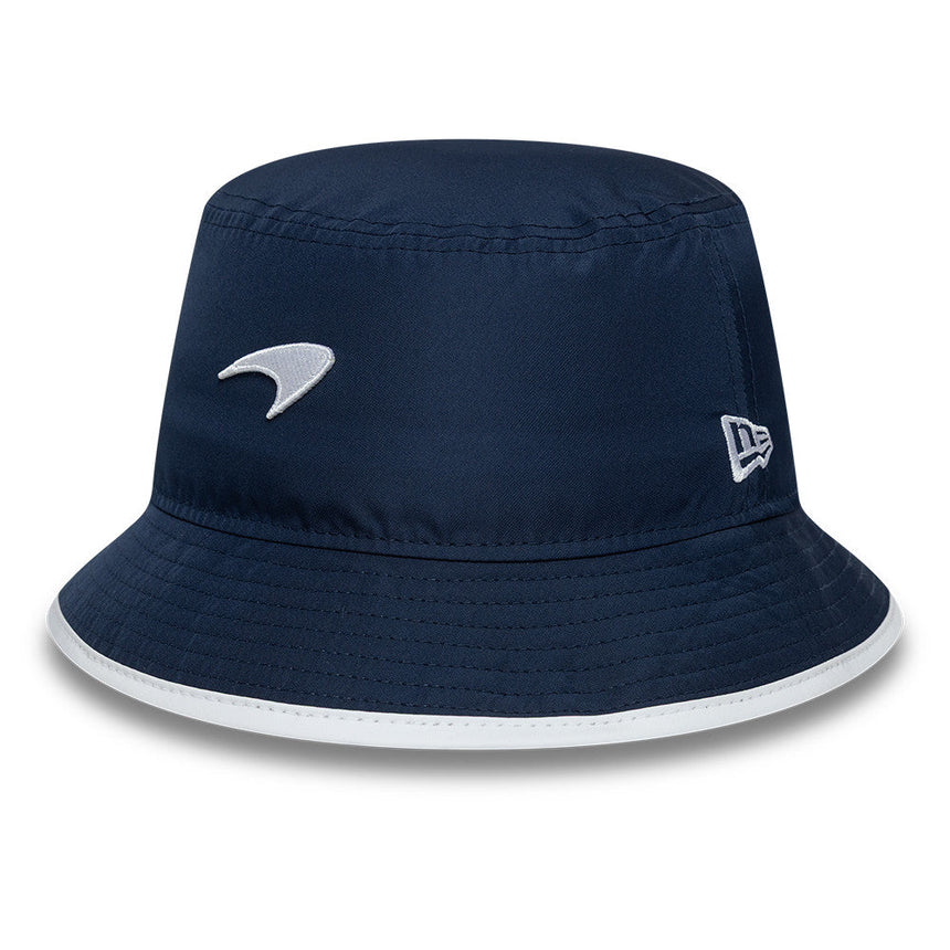 McLaren x Reiss bucket hat, sezónní, taperovaný střih, New Era, 9FORTY, modrá