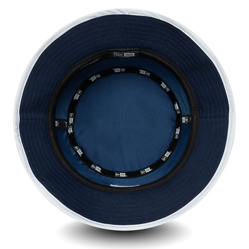 McLaren x Reiss bucket hat, sezónní, taperovaný střih, New Era, 9FORTY, modrá