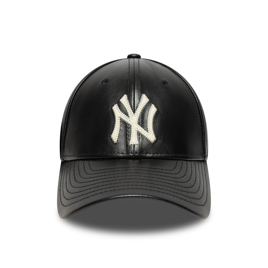 Čepice New York Yankees, kůže, New Era, 9FORTY, mc, Černá