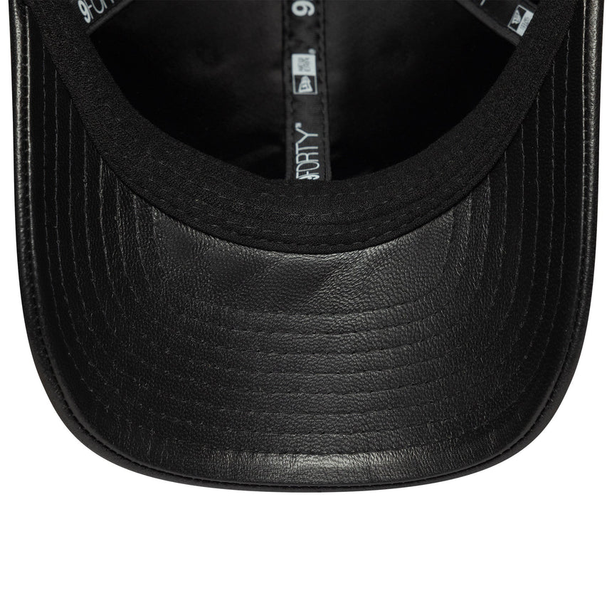 Čepice New York Yankees, kůže, New Era, 9FORTY, mc, Černá