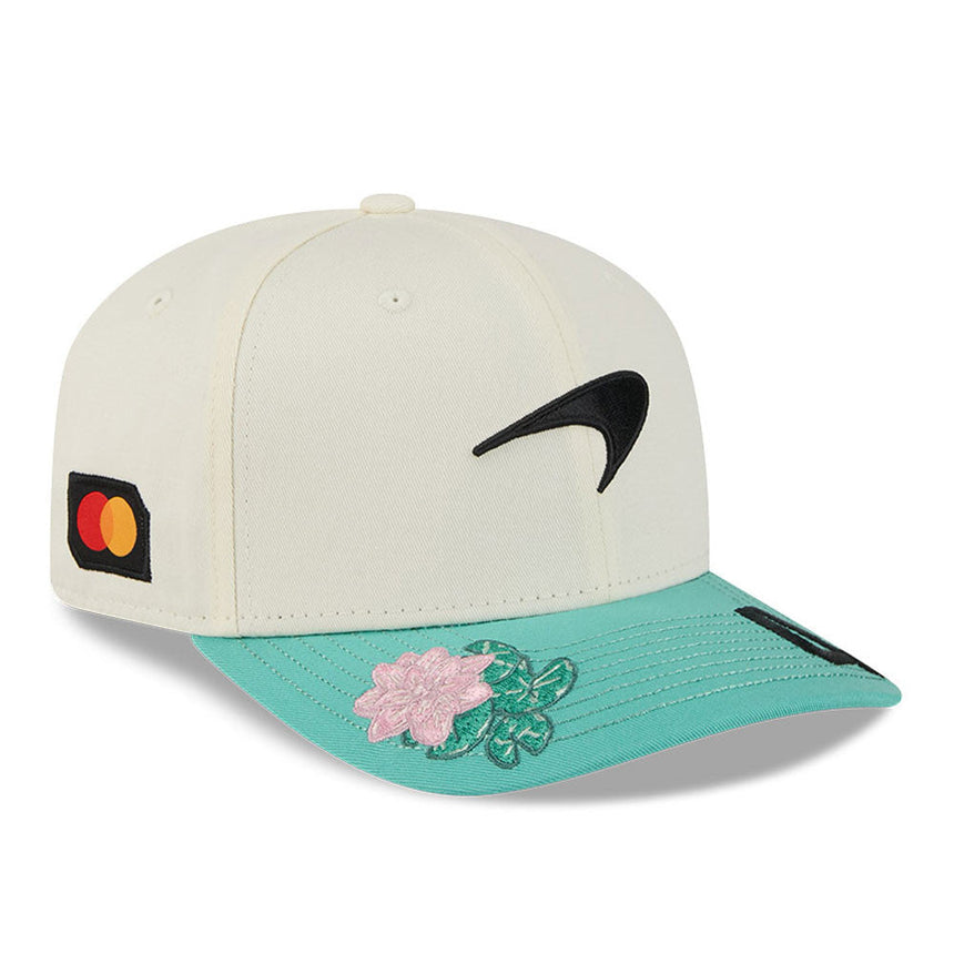 McLaren čepice, tým, Brazílie SE, Lando Norris, New Era, 9SEVENTY, vícebarevný